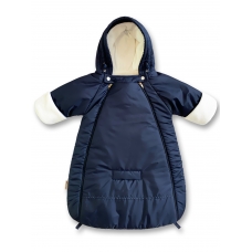 Конверт-комбинезон "Dual" Dark Blue Белый Флис