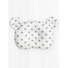 Подушка для новорожденного "Мишка" Звезды на Белом