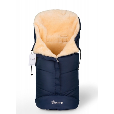 Конверт в коляску Esspero Sleeping Bag (натуральная 100% шерсть) - Navy