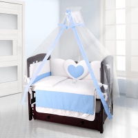 Балдахин на детскую кроватку Beatrice Bambini Bianco Neve - Puntini Blu
