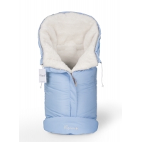 Конверт в коляску Esspero Sleeping Bag White (натуральная 100% шерсть) - Blue Mountain