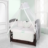 Балдахин на детскую кроватку Beatrice Bambini Di Fiore - Stella bianco verde