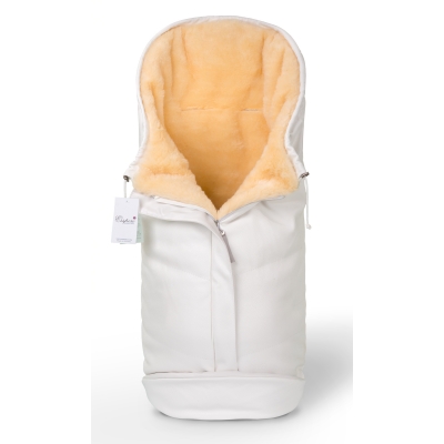 Конверт в коляску Esspero Sleeping Bag Lux (натуральная 100% шерсть) - White