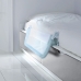 Защитный бортик для кровати на металлическом каркасе с тканью 95 см голубой