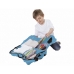 Детский чемодан на колесиках, синий