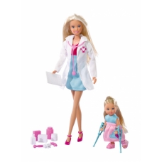 Кукла Штеффи-детский доктор + кукла Еви
