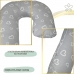 Подушка для беременных в форме буквы J, "Соня" сердца