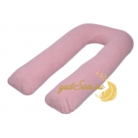 Подушка для беременных на все тело, меланж розовый