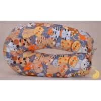 Подушка в форме бумеранга, кошки