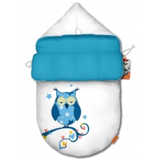 Конверт для новорожденного original "Owl blue"