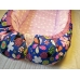 Гнездышко с подушкой "Пейчворк с цветами"