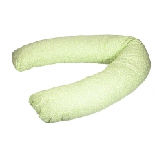 Подушка-бумеранг "Цветочный ковер зеленый"