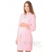 Халат + ночная рубашка розовая